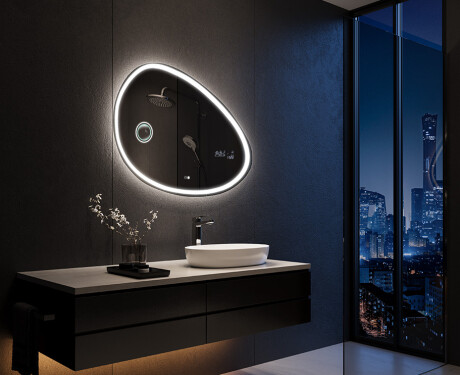 Neregulārais spogulis ar LED apgaismojumu dekoratīvs dizains H222 #4