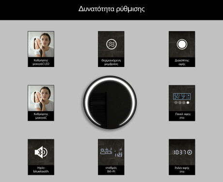 Okrągłe Lustro Łazienkowe Podświetlane LED98 #3