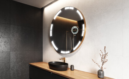 Lustro okrągłe LED z średnicą do 120 cm - L120