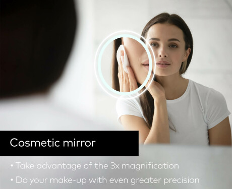 Apaļš LED vannas istabas spogulis ar aizmugurējo apgaismojumu L123 #8