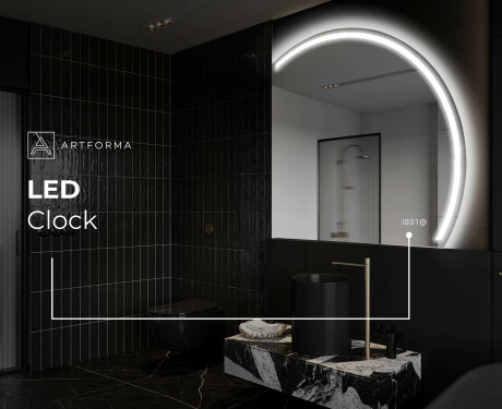 Pusapaļš spogulis ar LED apgaismojumu Q223 #9