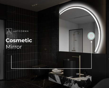Pusapaļš spogulis ar LED apgaismojumu Q223 #5