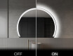Pusapaļš spogulis ar LED apgaismojumu W222 #3