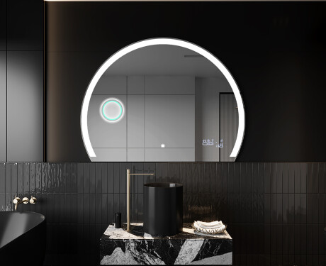 Pusapaļš spogulis ar LED apgaismojumu W222 #10