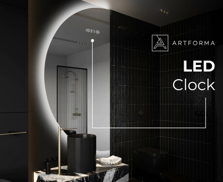 Pusapaļš spogulis ar LED apgaismojumu D221 #7