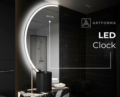 Pusapaļš spogulis ar LED apgaismojumu D222 #7