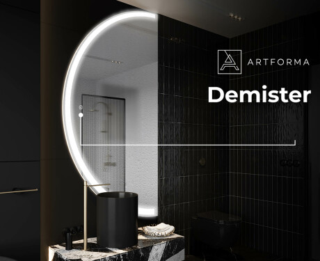 Pusapaļš spogulis ar LED apgaismojumu D222 #8