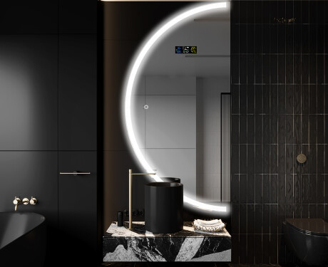 Pusapaļš spogulis ar LED apgaismojumu D222 #4