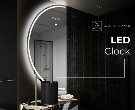 Pusapaļš spogulis ar LED apgaismojumu D223 #7