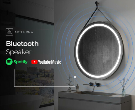 Apaļš piekaramais spogulis ar apgaismojumu L33 #9