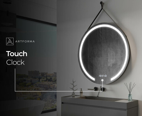 Apaļš piekaramais spogulis ar apgaismojumu L96 #9