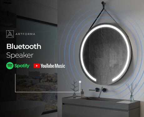 Apaļš piekaramais spogulis ar apgaismojumu L96 #11