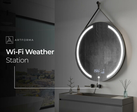 Apaļš piekaramais spogulis ar apgaismojumu L97 #8