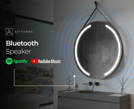 Apaļš piekaramais spogulis ar apgaismojumu L97 #11