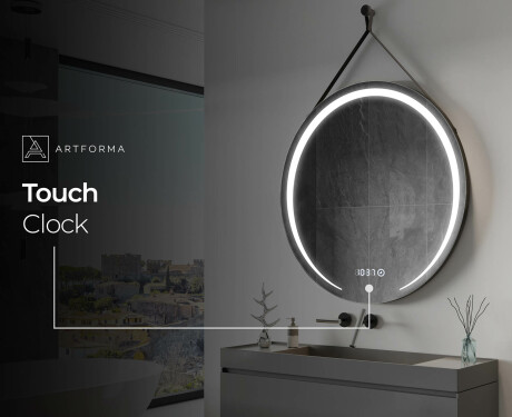 Apaļš piekaramais spogulis ar apgaismojumu L98 #9