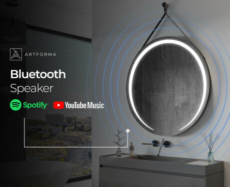 Apaļš piekaramais spogulis ar apgaismojumu L98 #11