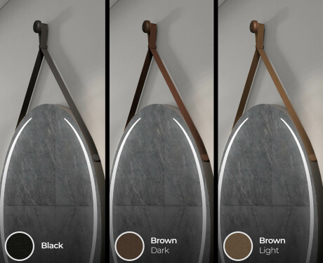 Apaļš piekaramais spogulis ar apgaismojumu L99 #7