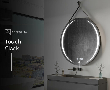 Apaļš piekaramais spogulis ar apgaismojumu L99 #9