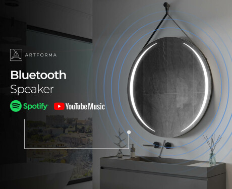 Apaļš piekaramais spogulis ar apgaismojumu L99 #11