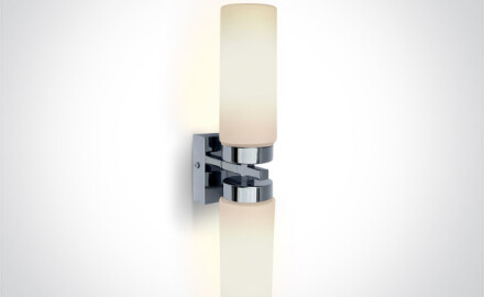 ANAVRA sienas lampa 40 W, IP44, hromēta