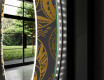 Okrągłe Lustro Do Przedpokoju Podświetlane Dekoracyjne LED - Ancient Pattern #9