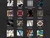 Okrągłe podświetlane lustro dekoracyjne LED do łazienki - Abstract Seamless #7