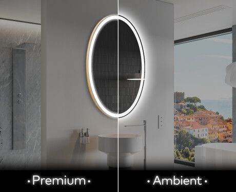 Lustro Łazienkowe Pionowe Podświetlane LED L227