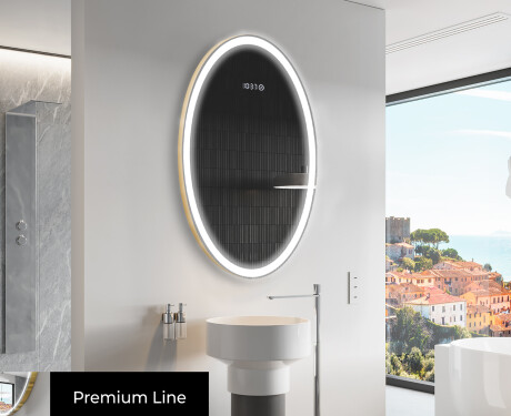 Lustro Łazienkowe Pionowe Podświetlane LED L227 #3