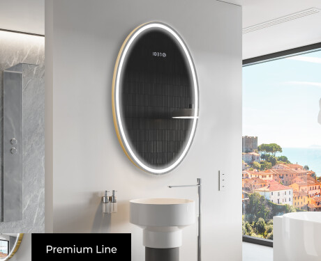 Lustro Łazienkowe Pionowe Podświetlane LED L228 #3
