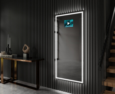 Duże Lustro Pionowe Wiszące Do Przedpokoju LED L49