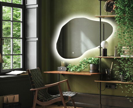 Neregulārais spogulis ar LED apgaismojumu dekoratīvs dizains P221 #3