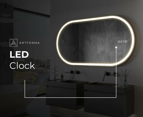 LED vannas istabas spogulis ar aizmugurējo apgaismojumu L230 #9