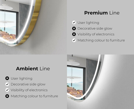 LED vannas istabas spogulis ar apgaismojumu L231 #2