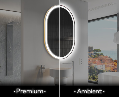 LED vannas istabas spogulis ar aizmugurējo apgaismojumu L230