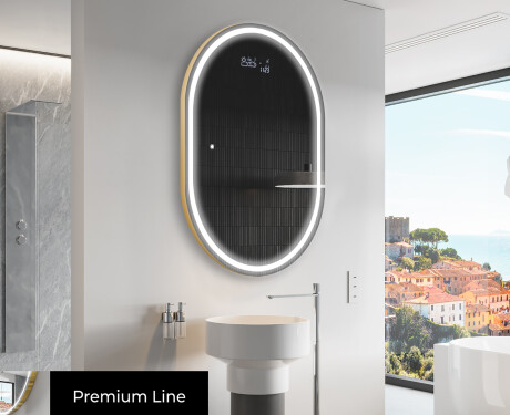 Lustro Łazienkowe Pionowe Podświetlane LED L231 #3
