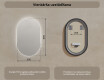 Lustro Łazienkowe Podświetlane 50x80cm z zimną barwą LED 7000K, ciepłą barwą 3000K lub barwą neutralną 4500K #7