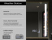 Taisnstūra formas vannas istabas spogulis ar LED apgaismojumu FrameLine L02 #8