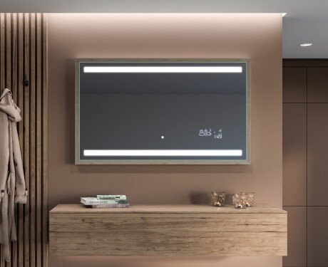 Prostokątne Lustro Łazienkowe LED Loft FrameLine L09 #6
