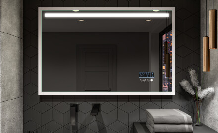 Lustro Łazienkowe Prostokątne LED Loft FrameLine L12