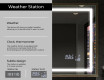 Taisnstūra formas vannas istabas spogulis ar LED apgaismojumu FrameLine L15 #8