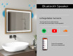 Taisnstūra formas vannas istabas spogulis ar LED apgaismojumu FrameLine L49 #11
