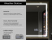 Taisnstūra formas vannas istabas spogulis ar LED apgaismojumu FrameLine L49 #8