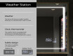 Taisnstūra formas vannas istabas spogulis ar LED apgaismojumu FrameLine L61 #8