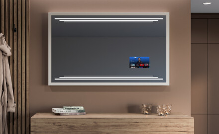 Prostokątne Lustro Łazienkowe LED W Ramie Loft FrameLine L75