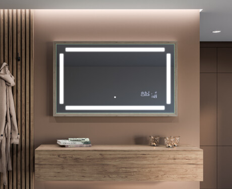 Lustro Łazienkowe Prostokątne LED Loft FrameLine L124 #6