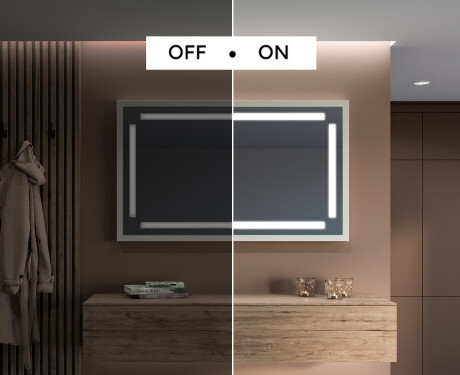 Lustro Łazienkowe Prostokątne LED Loft FrameLine L124 #3