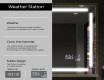 Taisnstūra formas vannas istabas spogulis ar LED apgaismojumu FrameLine L124 #8