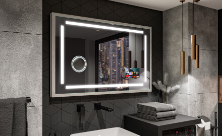 Lustro Łazienkowe Prostokątne LED Loft FrameLine L124