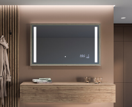 Prostokątne Lustro Łazienkowe LED Loft FrameLine L131 #6