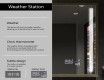 Taisnstūra formas vannas istabas spogulis ar LED apgaismojumu FrameLine L131 #8